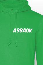 Lade das Bild in den Galerie-Viewer, Abbaok Schriftzug Hoodie Grün Duo