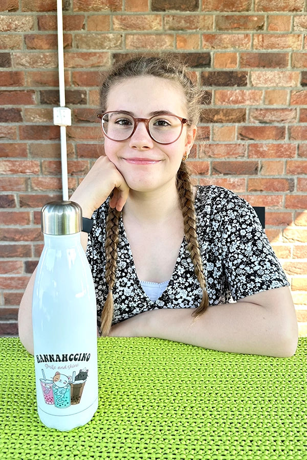 Hannahccino Cat Trinkflasche