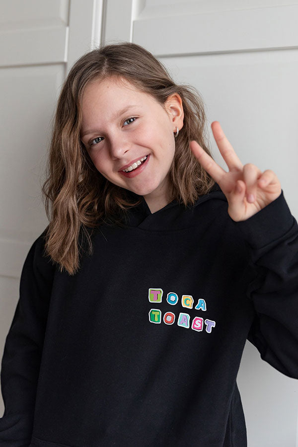 TocaToast Hoodie schwarz