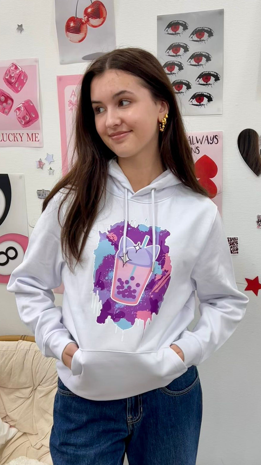 AVAS BUBBLE TEA EXPLOSION HOODIE LIGHT