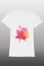 Lade das Bild in den Galerie-Viewer, Dankeschön für MaSkieren T-Shirt-V weiß
