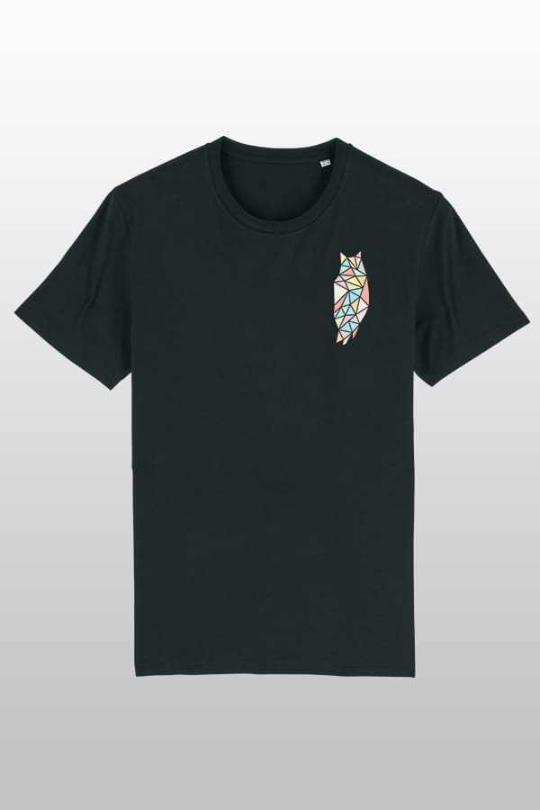 Geometric Owl Shirt Black