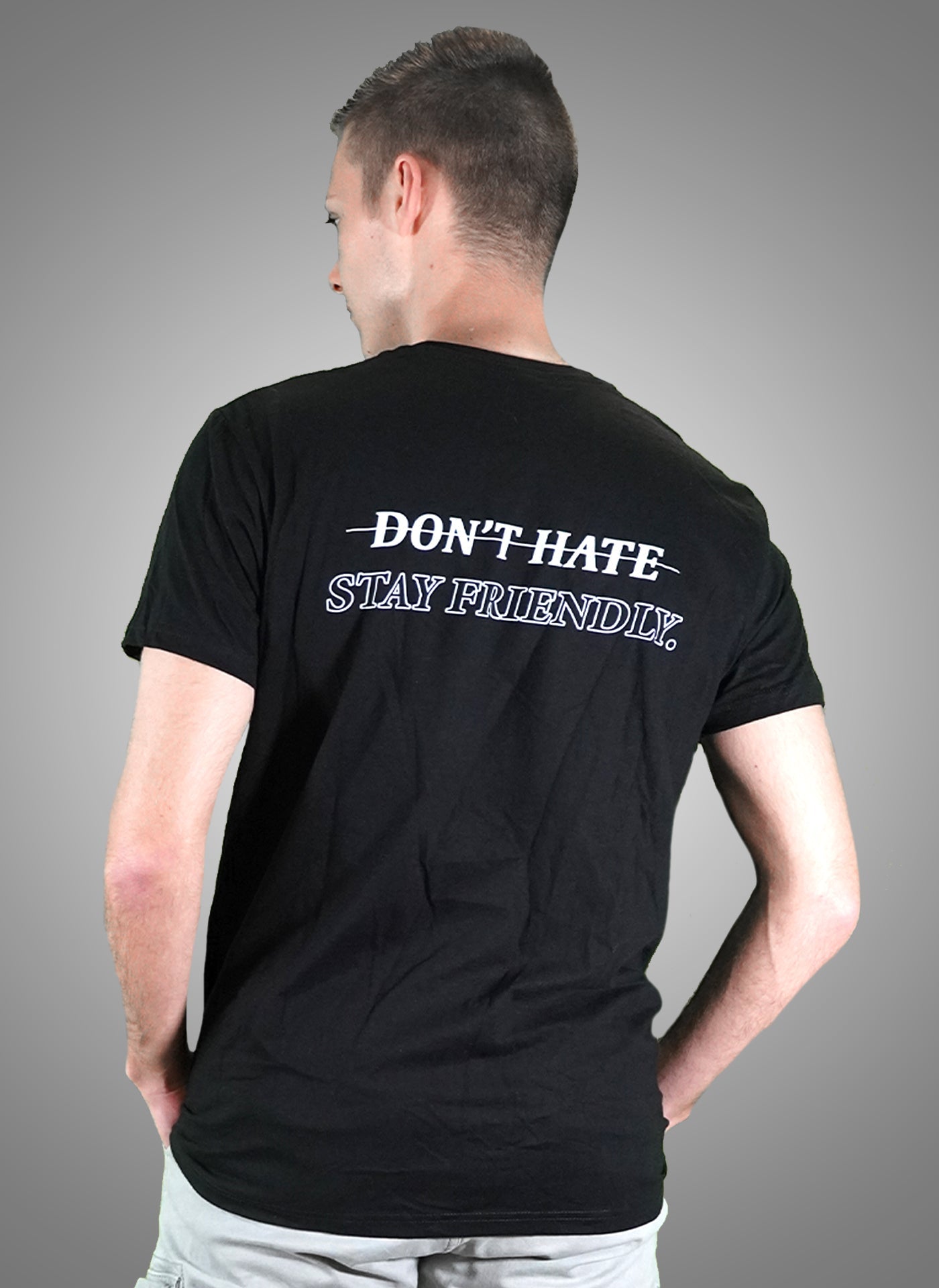 AlphaKevin Stay Friendly Shirt black